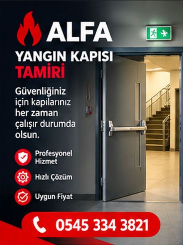 Beykoz Yangın Kapısı Onarımı ve Kullanım Kaynaklı Arızalara Teknik Müdahale